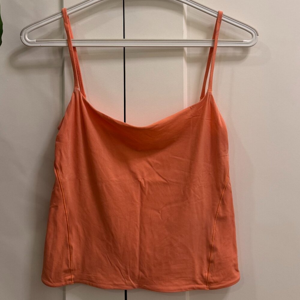 Lululemon Nulu Spaghetti-Strap Cami Tank in Coral Kiss, Size S